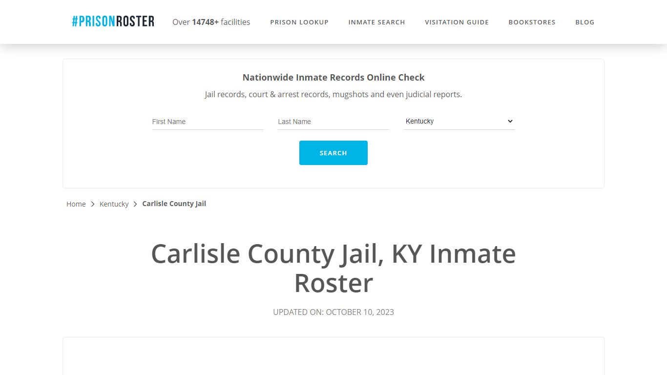 Carlisle County Jail, KY Inmate Roster - Prisonroster